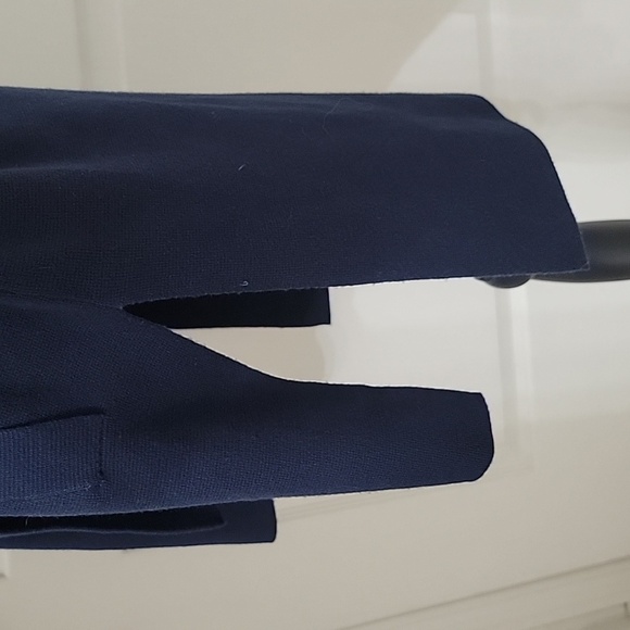 J. Crew Size S Navy Blue Open with Tie Front Long Sleeve Cardigan Exc. Used Cond - Picture 5 of 13